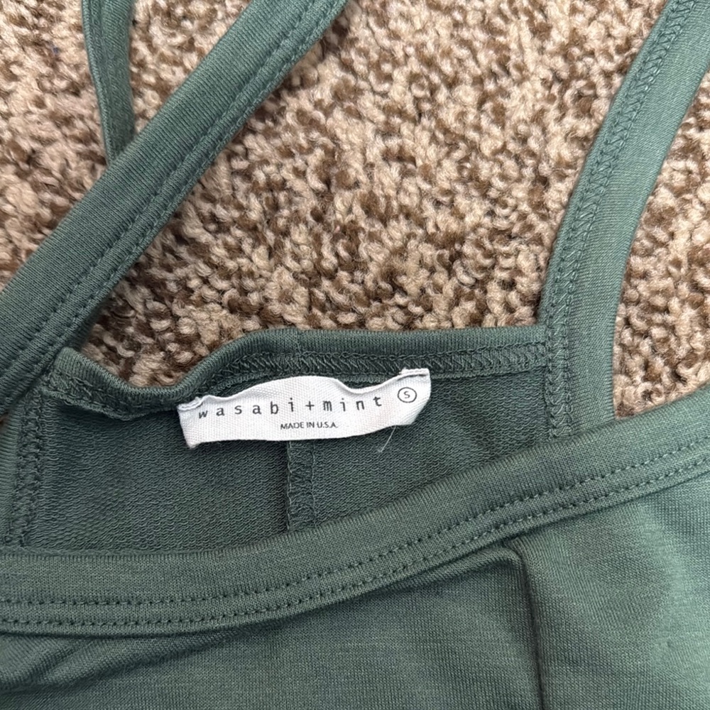 Green Women's Jumpsuit - Picture 2 of 3